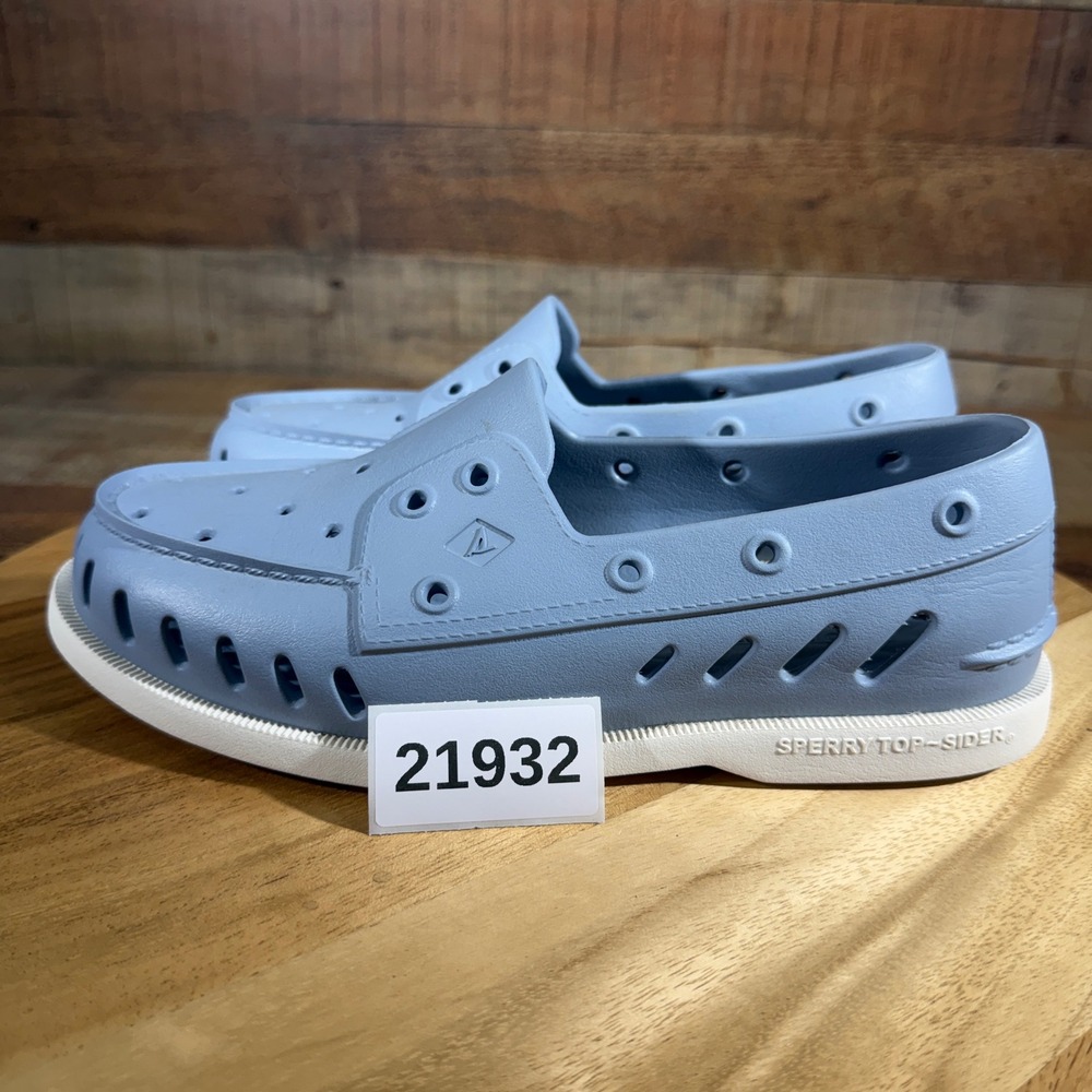 Sperry Top Sider Boat Shoe Womens Size 8 Blue Water Float Rubber Loafer Slip On